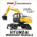 Thumbnail Hyundai Robex R140W-7 Wheel Excavator. Extensive Workshop / Service Manual. R140 W 7