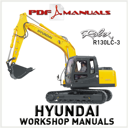 Product picture Hyundai Robex R130LC-3 Crawler Excavator Full Workshop / Service Manual 130 LC 3