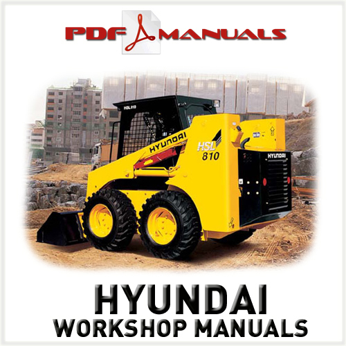 Product picture Hyundai Industrial HSL810 Skid Steer Loader Service / Workshop Manual. HSL 810