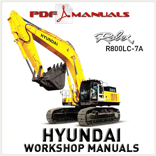 Product picture Hyundai Robex R800LC-7A Crawler Excavator Extensive Service / Workshop Manual. R 800 LC 7 A